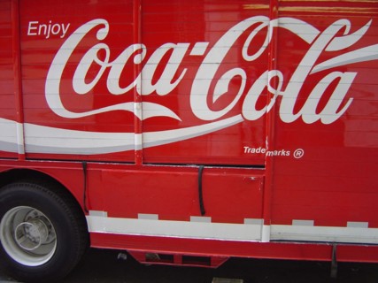 A Coca Cola truck in New York