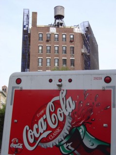 A Coca Cola truck in New York