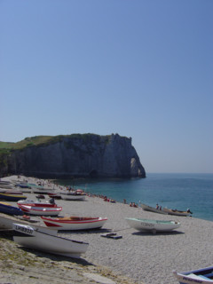Plage et falaises d'Etretat