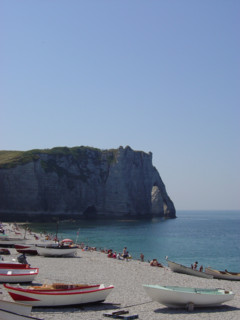 Plage et falaises d'Etretat