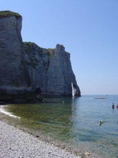 Plage et falaises d'Etretat