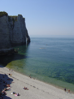 Plage et falaises d'Etretat