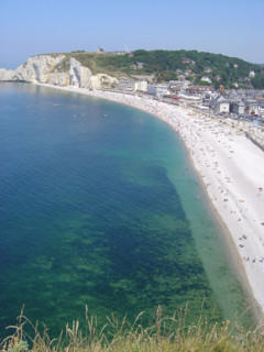 Plage et falaises d'Etretat