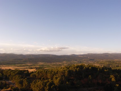 Provence269 Collines du Luberon le soir au soleil couchant