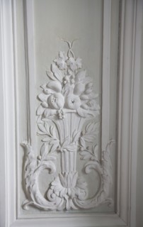 Versailles082 Château de Versailles, Petit Trianon, grande salle à manger, décor de boiseries