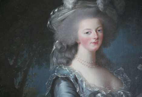 Versailles083 Château de Versailles, Petit Trianon, détail du portrait de Marie-Antoinette à la