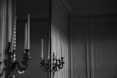 Versailles115 Château de Versailles, Petit Trianon, Boudoir, miroir et appliques