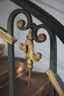 Versailles126 Château de Versailles, Petit Trianon, Escalier vers l'attique, détail de la rampe en