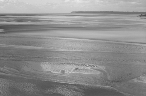 MtSaintMichel2b Baie du Mont Saint Michel, reflets sur les sables