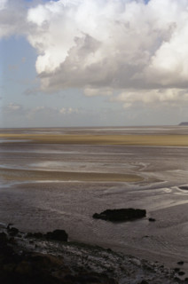 MtSaintMichel5 Baie du Mont Saint Michel, reflets sur les sables et nuages