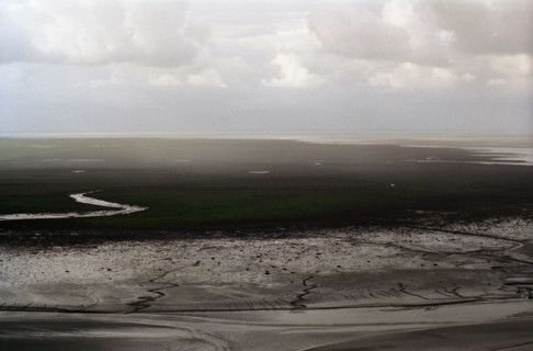 MtSaintMichel7 Baie du Mont Saint Michel, reflets sur les sables et prés