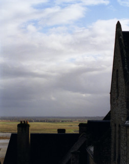 MtSaintMichel18 Les prés de la baie depuis le Mont Saint Michel