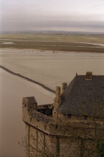 MtSaintMichel19 Les prés et les sables de la baie depuis le Mont Saint Michel
