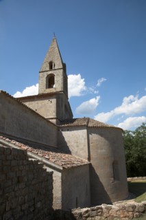 Provence786 Abbaye du Thoronet, vue principale de l'église, chevet