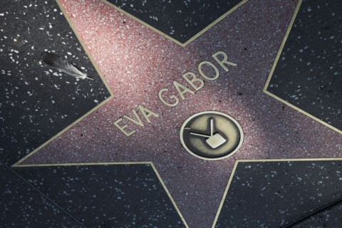 Hollywood Boulevard, Walk of Fame, stars / étoiles : Eva Gabor