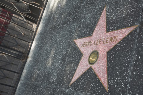 Hollywood Boulevard, Walk of Fame, stars / étoiles : Jerry Lee Lewis
