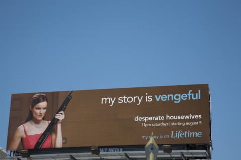 Panneau publicitaire "Desperate Housewives" série télévisée