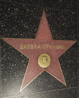 Hollywood Boulevard, Walk of Fame, stars / étoiles : Barbara Streisand