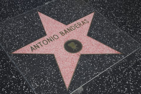 Hollywood Boulevard, Walk of Fame, stars / étoiles : Antonio Banderas