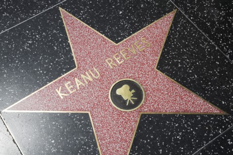 Hollywood Boulevard, Walk of Fame, stars / étoiles : Keanu Reeves