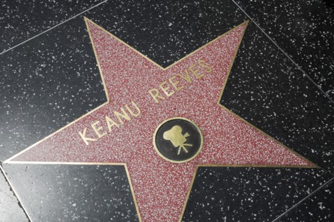 Hollywood Boulevard, Walk of Fame, stars / étoiles : Keanu Reeves