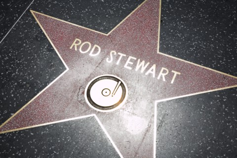 Hollywood Boulevard, Walk of Fame, stars / étoiles : Rod Stewart