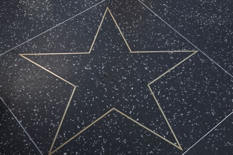 Hollywood Boulevard, Walk of Fame, stars / étoiles : étoile vide