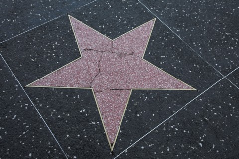 Hollywood Boulevard, Walk of Fame, stars / étoiles : étoile vide