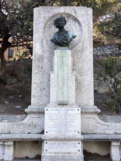 Monument en hommage à Charles Garnier, à Bordighera