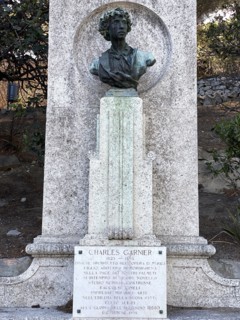Monument en hommage à Charles Garnier, à Bordighera