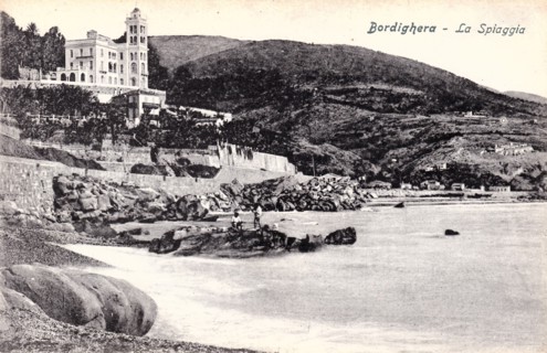 Carte postale ancienne de Bordighera (Italie)