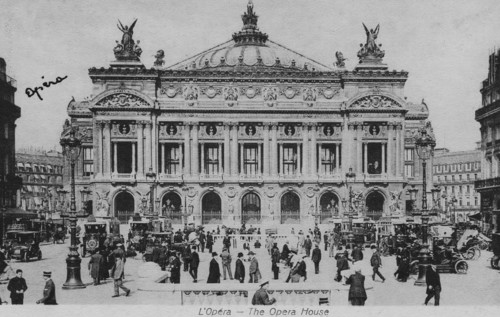 Façade de l'Opéra Garnier, vers 1900-1910