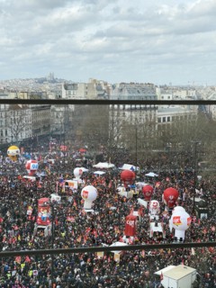 Place de la Bastille à Paris, Manifestation, 23 mars 2023
