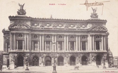 Façade de l'Opéra Garnier, vers 1900