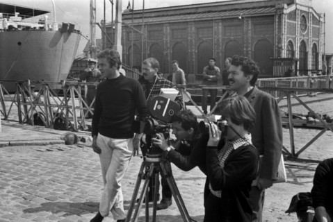 Tournage du film "Trans-Europ-Express"