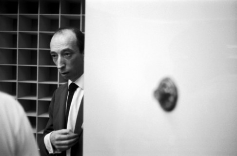 Daniel Emilfork sur le tournage du film "Trans-Europ-Express"