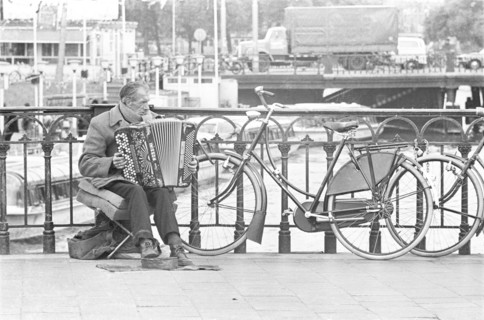 Musicien de rue, Amsterdam