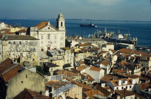 View of Lisbon harbour