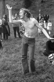 Dancing at pop concert, Phoenix Park, Dublin