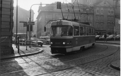 Tramway à Prague, 1985