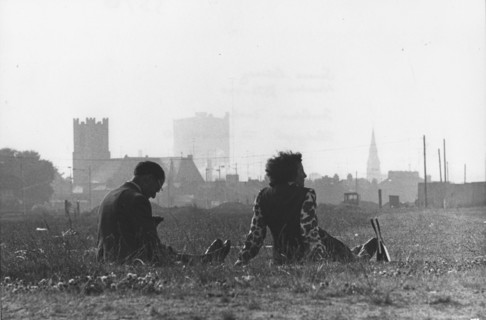 Couple on grass, Irishtown, Dublin