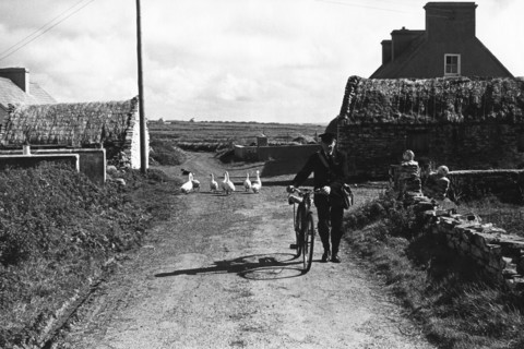 Facteur irlandais pendant sa tournée