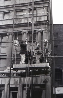 Window cleaning, Westmoreland Street, Dublin