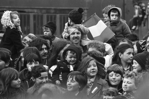 Watching Patrick’s Day parade, Dublin