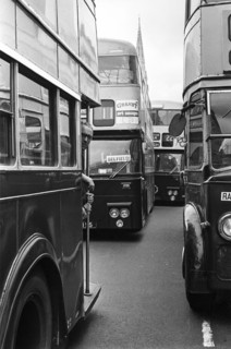 Embouteillage de bus à Dublin, Irlande