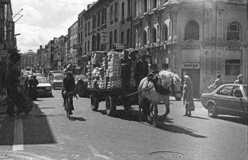 Horse and cart, Capel Street, Dublin