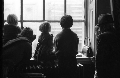 Spectators at Patrick’s Day parade, Dublin