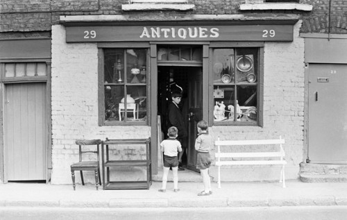 Antiques shop, New Street, Dublin, Ireland