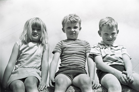 Children on wall