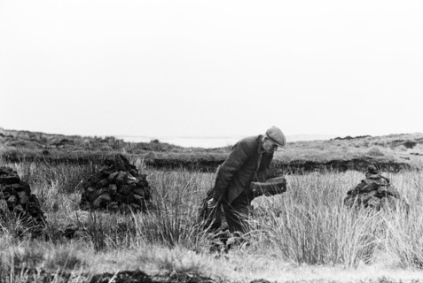 Stacking turf, County Sligo